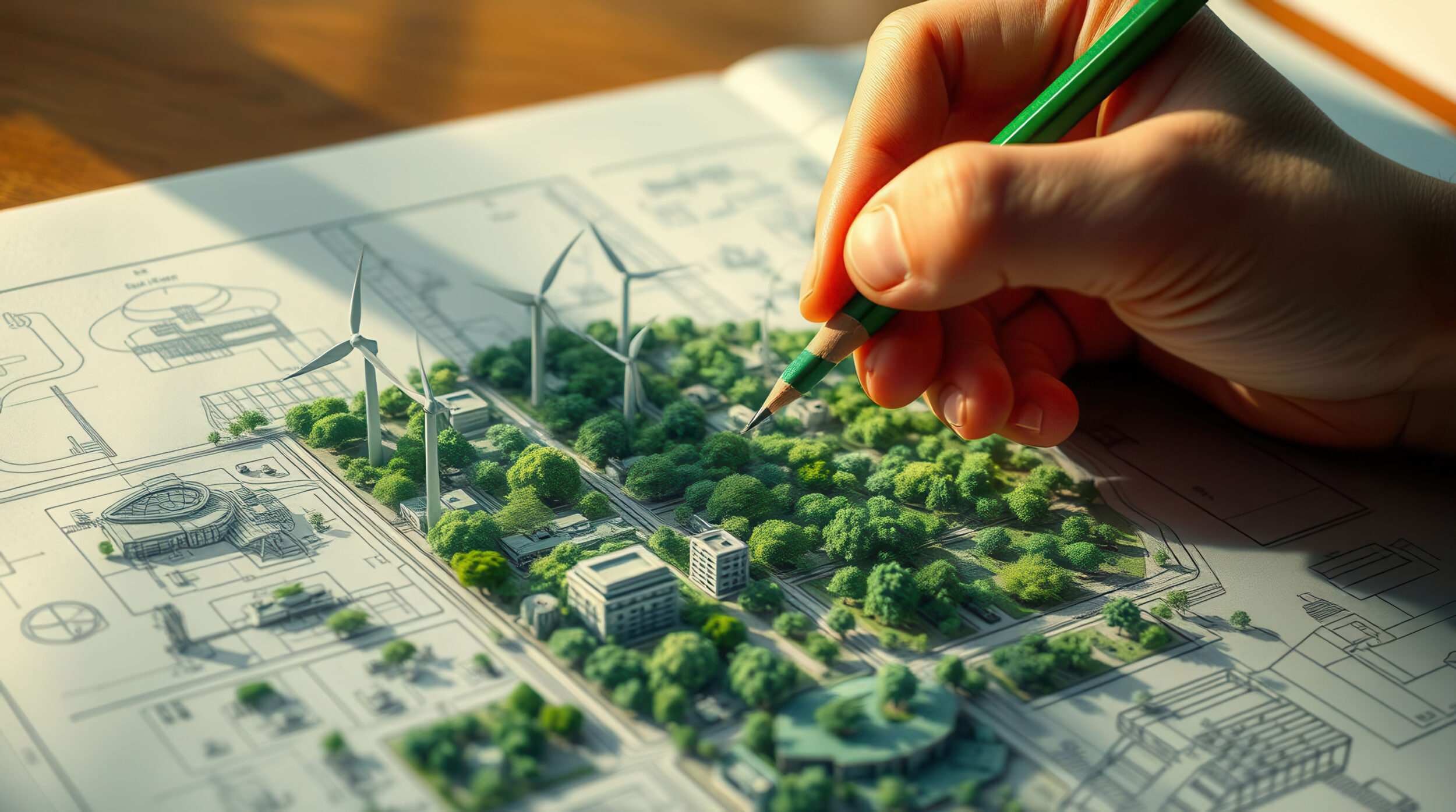 Close-up shot of an architectural drawing - David A. Cook Memorial Scholarship Fund for Civil and Environmental Engineering at Michigan State University