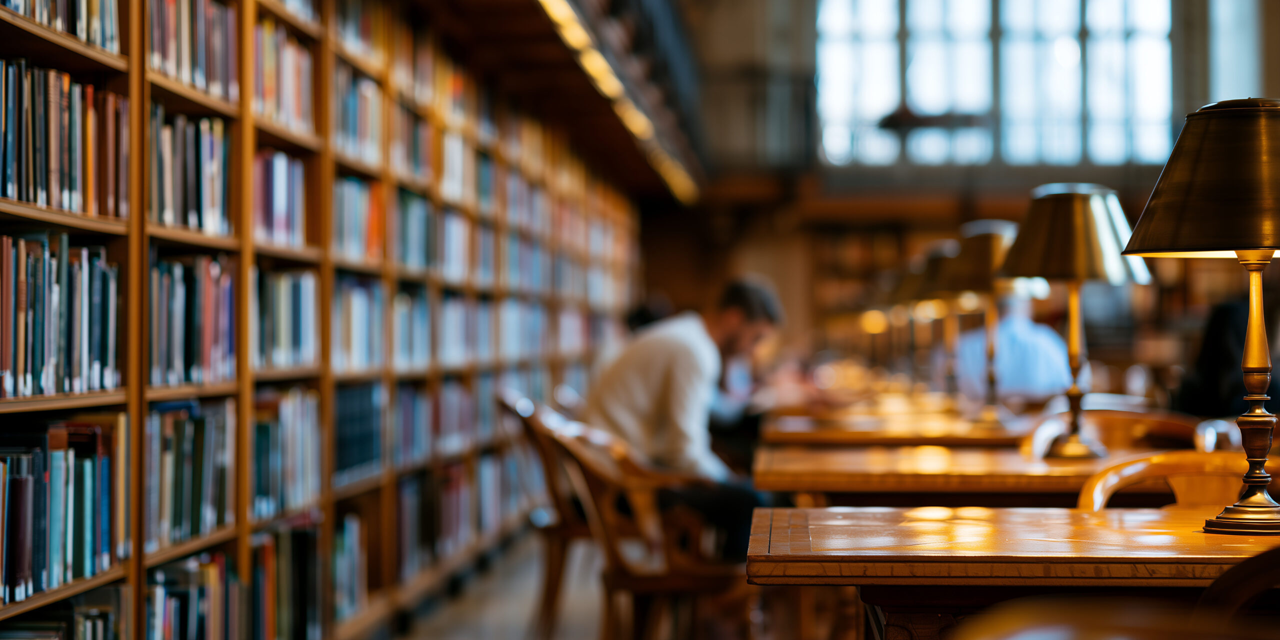 Student in Library - Judge William Peterson Scholarship