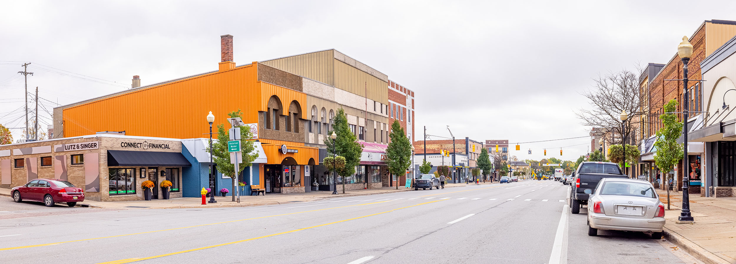 Street view of Downtown Cadillac